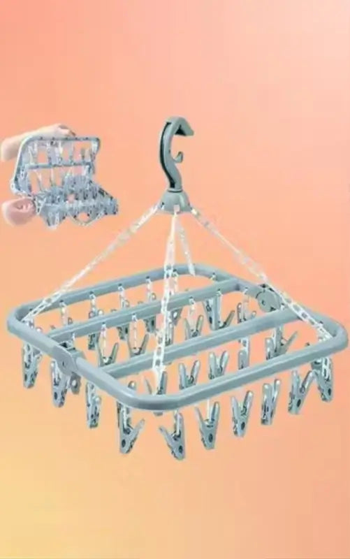 Square Laundry Hanger – 28 Clips