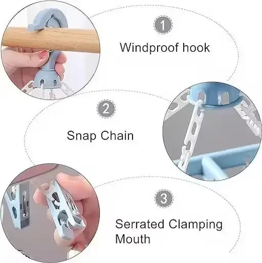 Square Laundry Hanger – 28 Clips