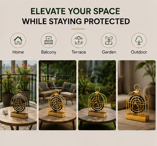 CageGuard Mosquito Coil Holder