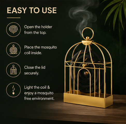CageGuard Mosquito Coil Holder
