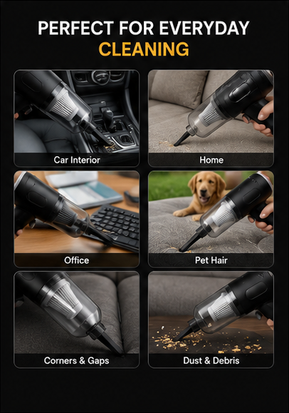 AutoClean 3 in 1 Cordless Mini Vacuum