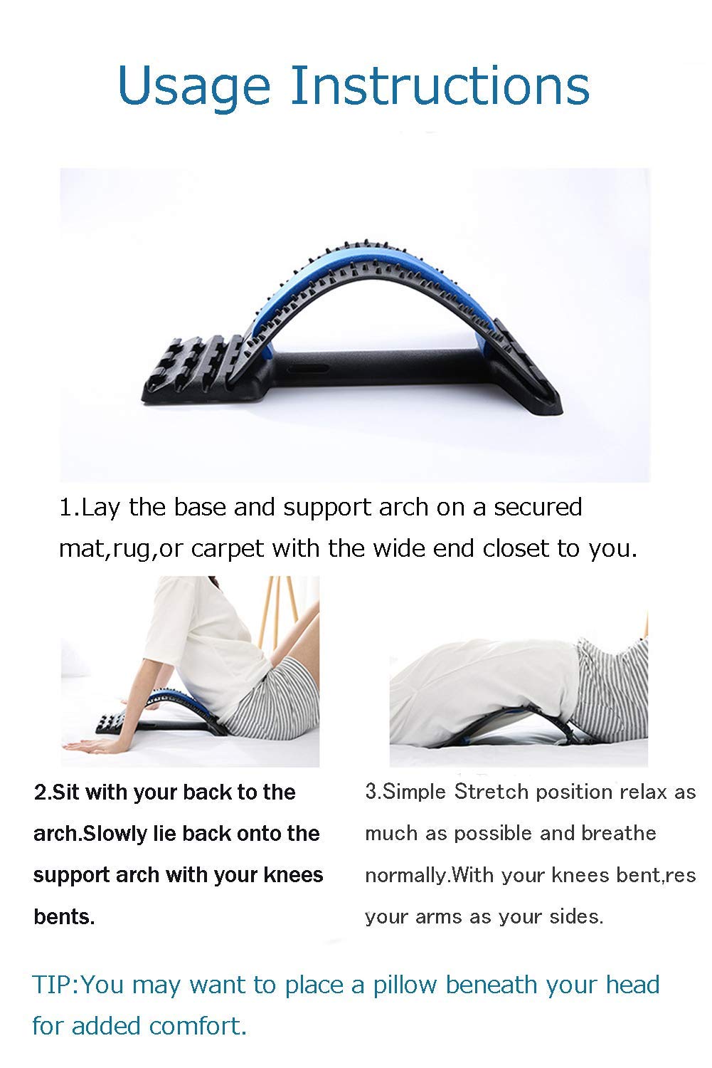 Posture Ease Spine Stretcher(Blue)