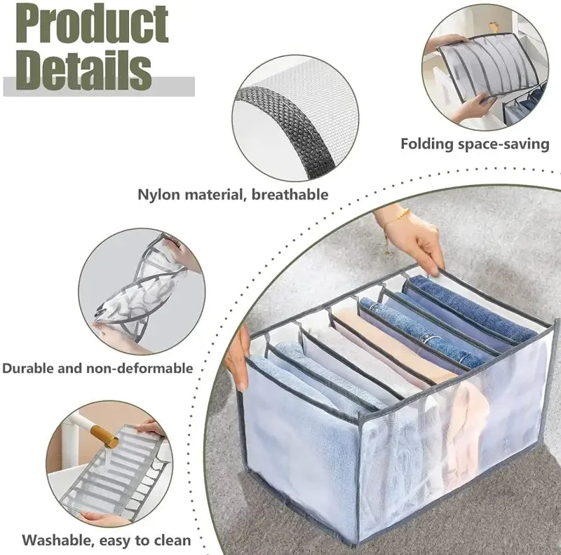 7-Grid Clothes Organizer